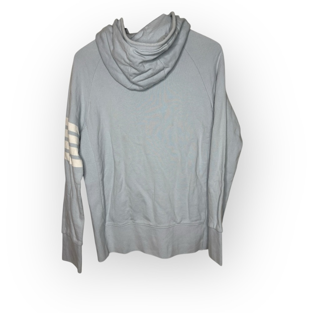 Thom Browne Sky Blue 4-Bar Hoodie Size 4 / Large - Picture 5 of 15